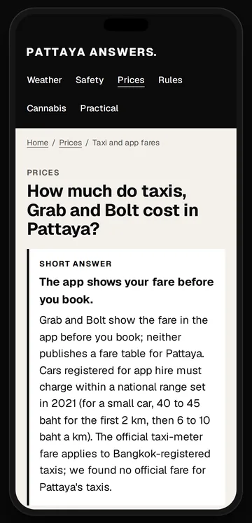 Die Antwort zu Fahrpreisen für Taxi und Fahrdienst-Apps auf dem Handy: die App zeigt den Preis vor der Buchung.